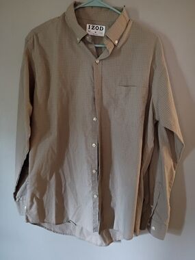 IZOD medium Long Sleeve Button Shirt With Pocket